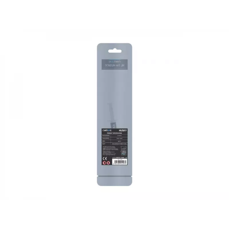 Teplovodivá pasta NATEC Husky NPT-1324, tepelná vodivosť 4,63 W/m·K, objem 2 ml, hustota 2,5 g/cm³