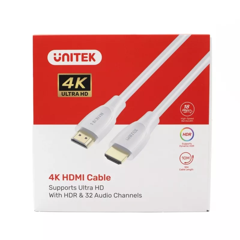 HDMI kábel Unitek C11090AWH03-1M – 1 m, podporuje 4K 60Hz