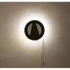 NeXtime hodiny 3094 Light It Up, Ø18.5 cm, osvetlenie, nástenné, čierna