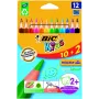 BIC Evolution Triangle 8871462 farebné ceruzky, 12 farieb