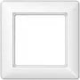 Nástenná zásuvka rámová doska JUNG AS 581 BF WW biela – termoplast, 80,5×80,5 mm