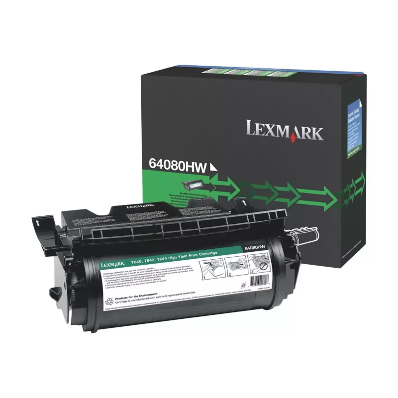 Lexmark 64080HW toner, vysokokapacitný, 21 000 strán, čierny, pre T640/T642/T644, X642/X644/X646