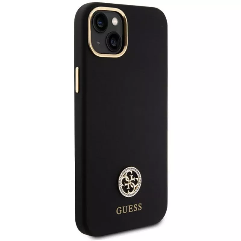 GUESS | GUHCP15M4DGPK | zadný kryt | Apple | iPhone 15 Plus/14 Plus | TPU, silikón, mikrovlákno | čierny