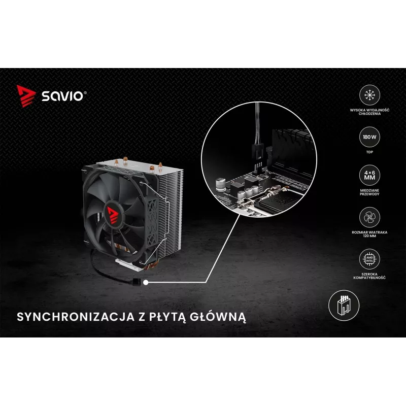 SAVIO VORTEX X2 Chladič procesora
