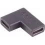 Pravouhlý USB-C 3.1 adaptér ShiverPeaks 13-40005, 90° konektor samec pre USB-C zariadenia