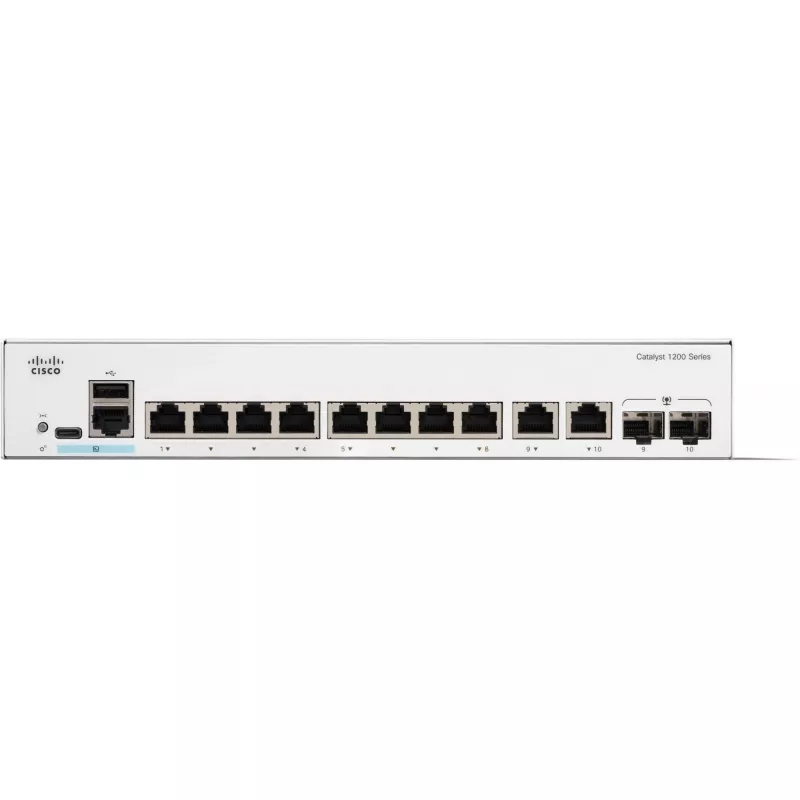 Riadený prepínač Cisco Catalyst 1200-8T-E-2G 8 portov GE 20 Gbit/s