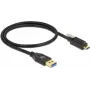 USB kábel Type-A konektor samec na Type-C konektor samec DeLOCK 84025 0,5 m