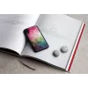 Puzdro na smartphone iKins pre iPhone XR — dizajn vodných kvetov, čierna