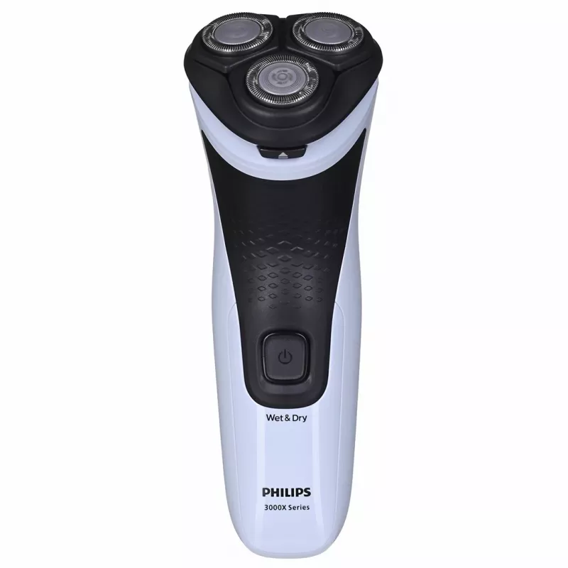 Elektrický rotačný holiaci strojček Philips 3000X Series X3003/00 — 3-hlavový, mokré & suché, NiMH batéria, 40 min. výdrž