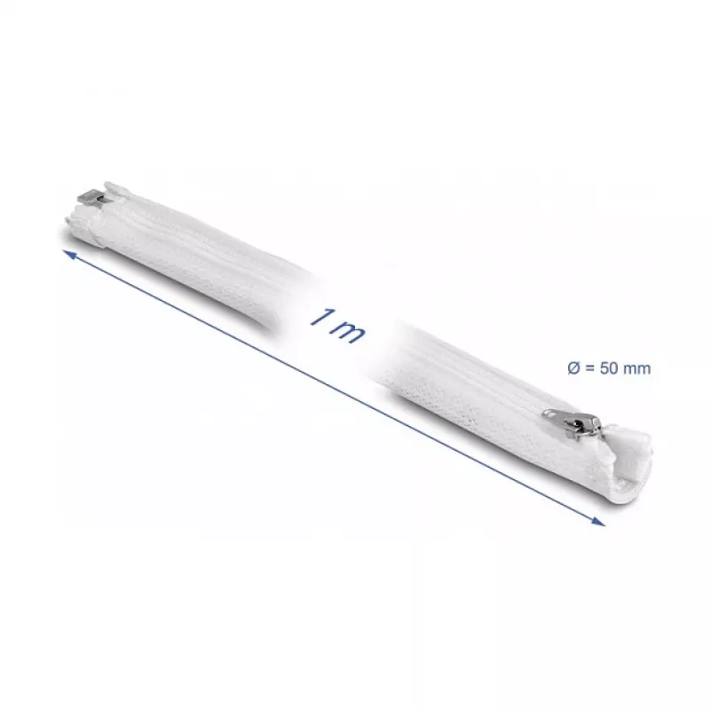 Pletená hadica DeLOCK 20823 1 m x 50 mm biela