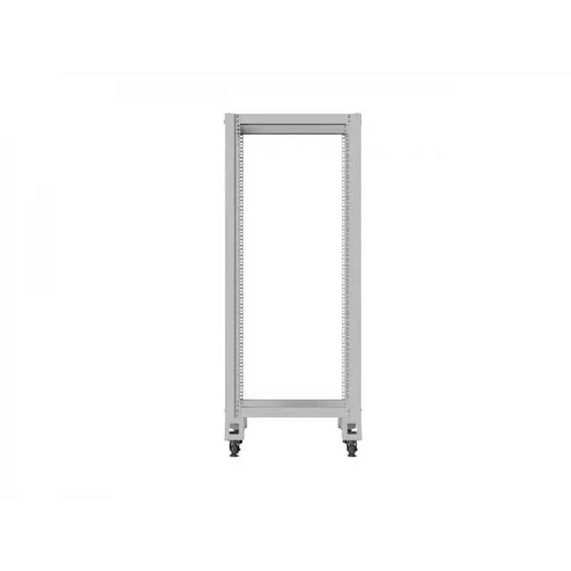LANBERG 19-palcový otvorený rack 27U 600x800 mm sivý, 27U open-frame serverový rack