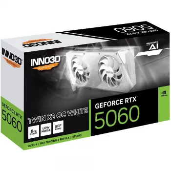 Grafická karta Inno3D GeForce RTX 5060 Twin X2 OC — 8 GB GDDR7, 128-bit, PCIe 5.0, 2280 MHz