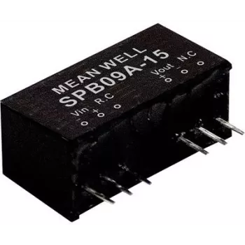 Napájací zdroj/menič Mean Well SPB09C-12, vstup 36–75 V, výstup 12 V, 9 W, RoHS, hĺbka 24 mm