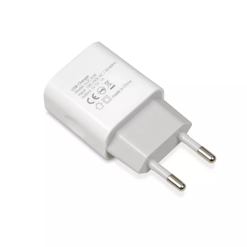 AC vnútorná nabíjačka IBOX C-35 Universal biela — 5 V max, 0,3 A vstup, 1 A USB výstup