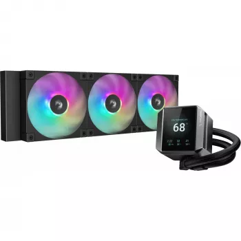 DeepCool MYSTIQUE 360 ARGB procesorový all-in-one kvapalinový chladič 12 cm čierny 1 ks