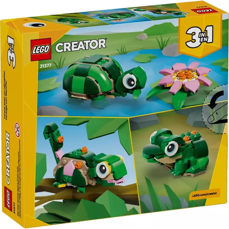 LEGO CREATOR 3 IN 1 31377 Korytnačka s leknovým kvetom