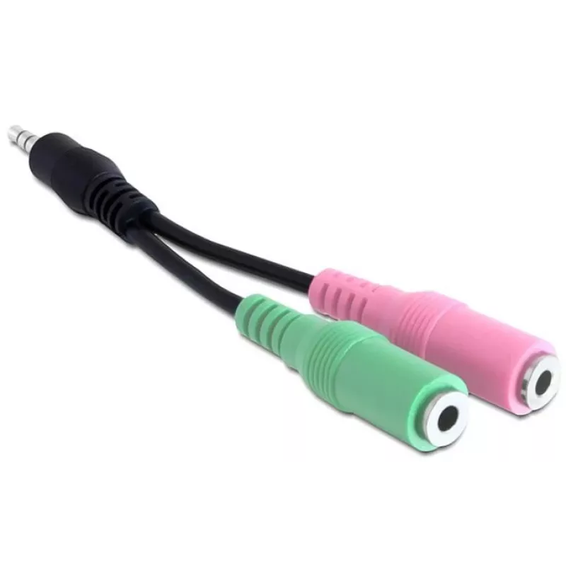 Delock audio adaptér - stereo mini jack samec na stereo mini jack samica