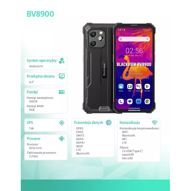 Blackview BV8900 8/256 čierna