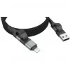 Ansmann magnetický kábel USB-A alebo USB-C na Lightning - kábel - digitálny/dátový