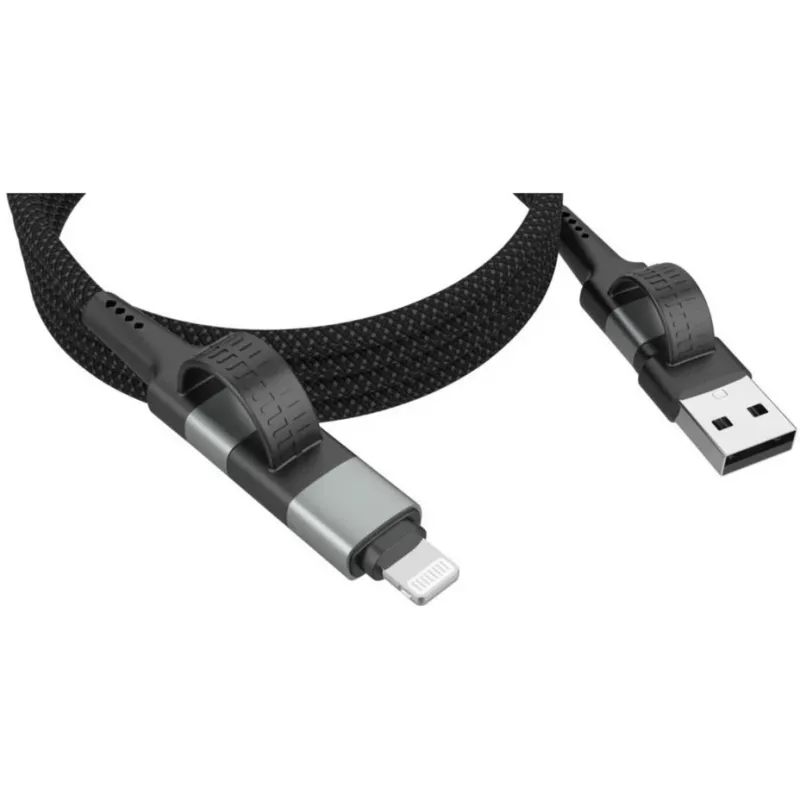 Ansmann magnetický kábel USB-A alebo USB-C na Lightning - kábel - digitálny/dátový