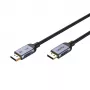 DisplayPort kábel Unitek C1626GY01-1.5M – 1,5 m, DisplayPort 2.1, konektor samec na konektor samec, 360 Hz, 15360×8640, sivý