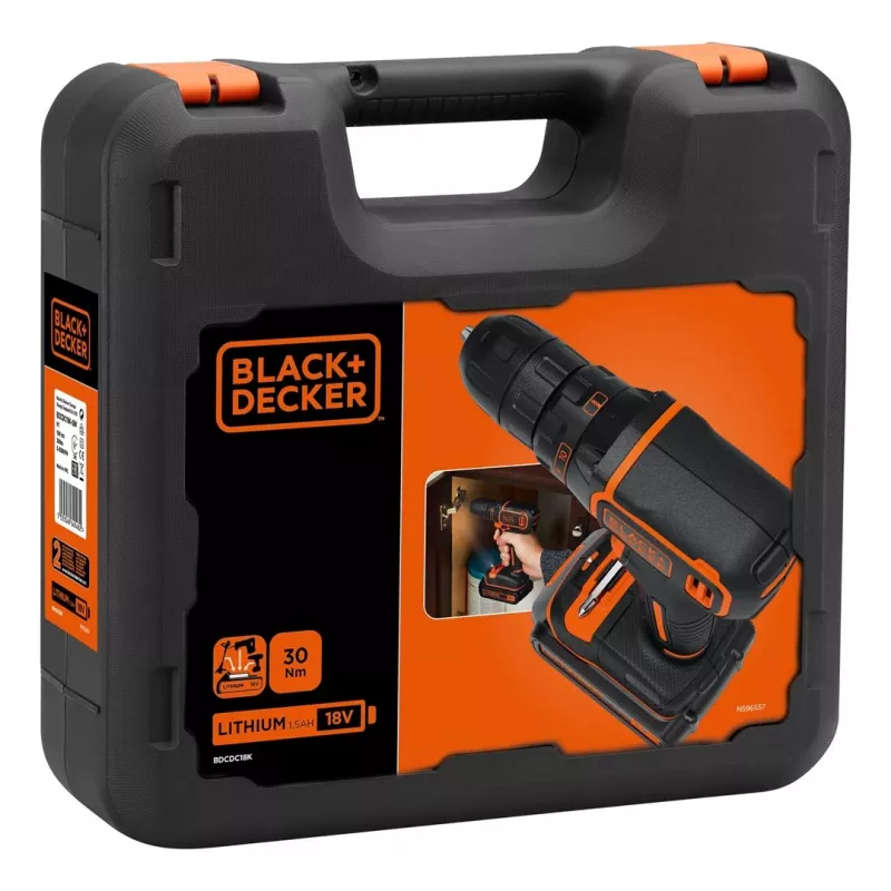 Black & Decker BDCDC18K-QW vŕtačka čierna, O