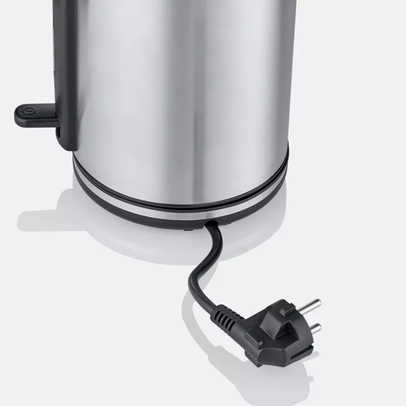 Rýchlovarná kanvica SEVERIN WK 3449 — 1,7 l, 2400 W, nerez/plast, čierno-strieborná