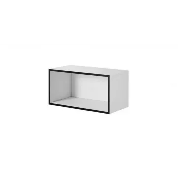 Otvorená úložná skriňa Cama ROCO RO4 75/37/37 biela/čierna