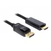 Delock kábel DisplayPort 1.1 konektor samec > High Speed HDMI-A konektor samec pasívny 3 m čierny (82435)