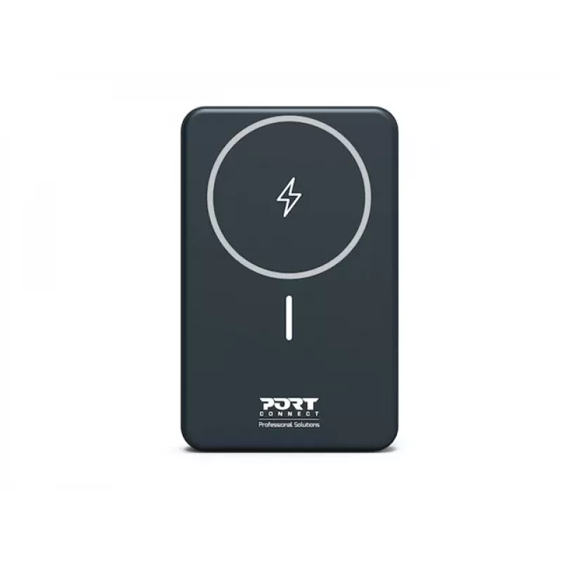 Port Designs 907005 powerbanka 10000 mAh bezdrôtové nabíjanie čierna