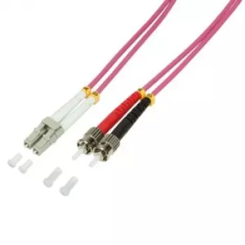 Logilink - Patch kábel - LC Multimode (M) na ST Multimode (M) - 2 m - optické vlákno - 50/125 mikrometrov - OM4 - bezhalogénový - vresovofialová (FP4LT02)