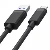 USB-C na USB-A dátový a nabíjací kábel Unitek C14067BK 1,5 m, čierny, konektor USB-C na konektor USB-A