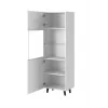 Úložná skriňa cama meble PAFOS 60×40×182 cm biela matná stojaca