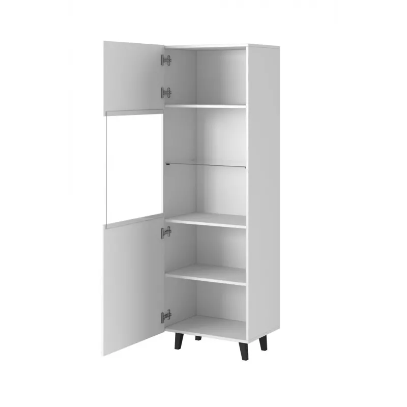 Úložná skriňa cama meble PAFOS 60×40×182 cm biela matná stojaca