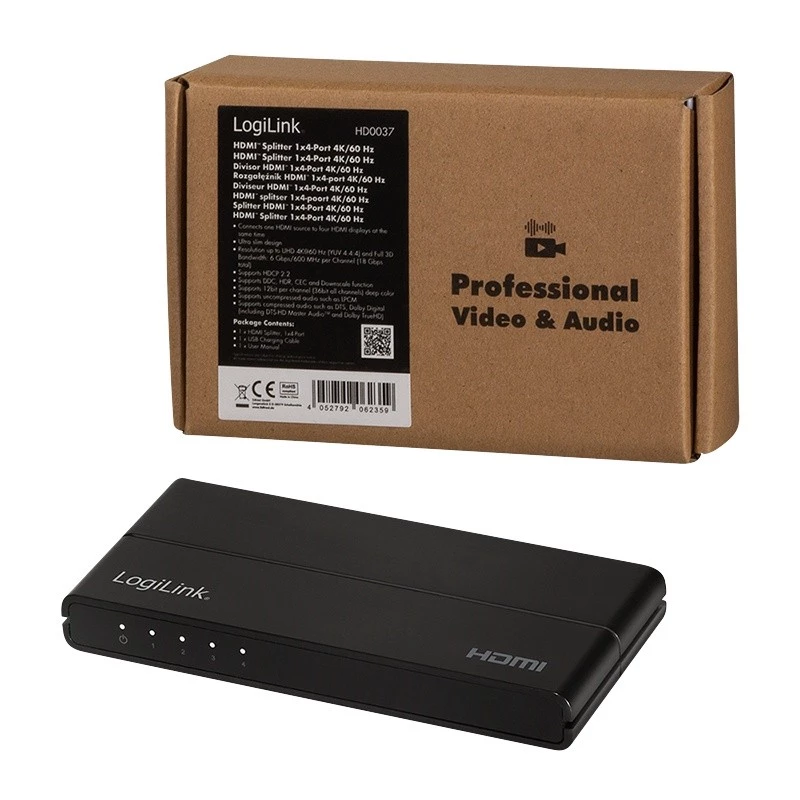 Video rozbočovač HDMI LogiLink HD0037