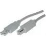 USB kábel ShiverPeaks BS77023 3m USB 2.0 A na B sivý
