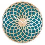 NeXtime hodiny 3149tq Sun Large, Ø50 cm, nástenné, tyrkysové