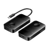 USB-C na HDMI bezdrôtový vysielač/prijímač Vention ADOBB — 4K@30Hz, 1×HDMI, USB-C kábel 1 m, čierny