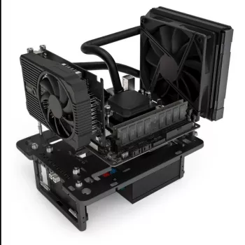 Streacom Benchtable BC1 Mini V2 čierny – kompaktný, pasívne chladený open-frame chassis