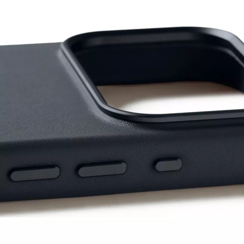 Mujjo Full Leather Case MagSafe puzdro pre iPhone 17 Pro sivá