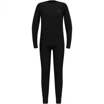 Odlo sada dlhé MERINO 200 KIDS detská spodná bielizeň, veľkosť 116 cm, čierna