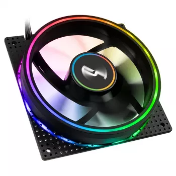Ventilátor Cryorig Crona S 120 mm čierny — balenie 3 ks, 400–1700 ot/min, 60,6 cfm, 2,65 mmH₂O