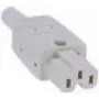Sieťový konektor C15 Bachmann 916.970 sivý