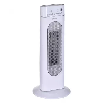 Elektrický keramický ohrievač NOVEEN PTC3000, 2000 W (1200 W min), LED displej, časovač, diaľkový ovládač, oscilácia, biela