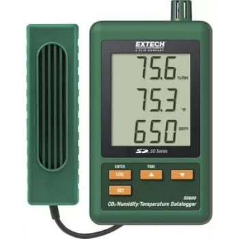 EXTECH SD800 CO2/vlhkosť/teplota záznamník údajov, zapisovač údajov, 0,0 až 50,0 °C (SD800)
