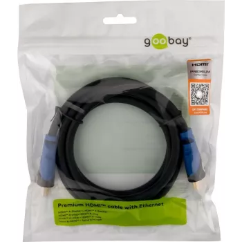 Wentronic Goobay Premium High Speed HDMI™ kábel s Ethernetom, 5 m - HDMI™ A-konektor samec > HDMI™ A-konektor samec (72320)