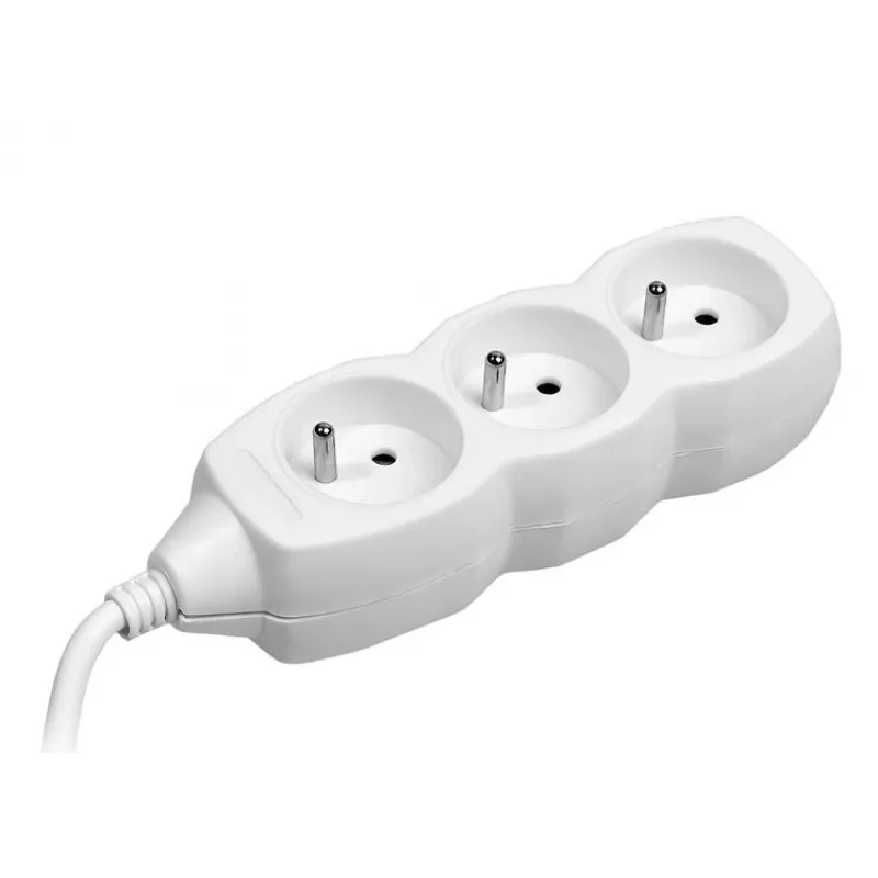 TRACER PowerCord predlžovací kábel 1,5 m 3 zásuvky biely