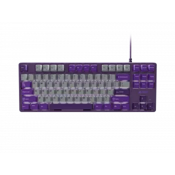 NATEC Fury herná klávesnica Kanabo K2 US bielo podsvietená mechanická sivo-fialová