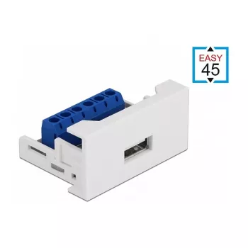 USB 2.0 Type-A konektor samica na svorkovnicu DeLOCK Easy 45 modul