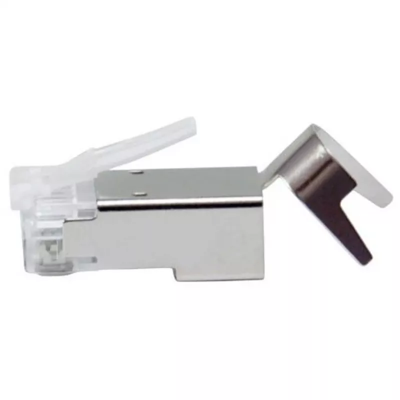 Tienený RJ45 konektor samec EQUIP Cat 8.1, konektor samec, strieborný, 50 ks, 11,7×22,5 mm, 3,7 g